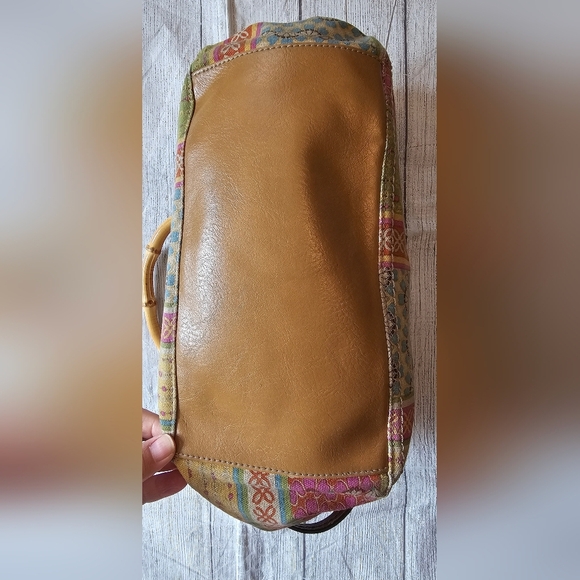 Relic Vintage Y2K Floral Handbag Bamboo Handles Retro Cottagecore Whimsy style - Picture 3 of 10